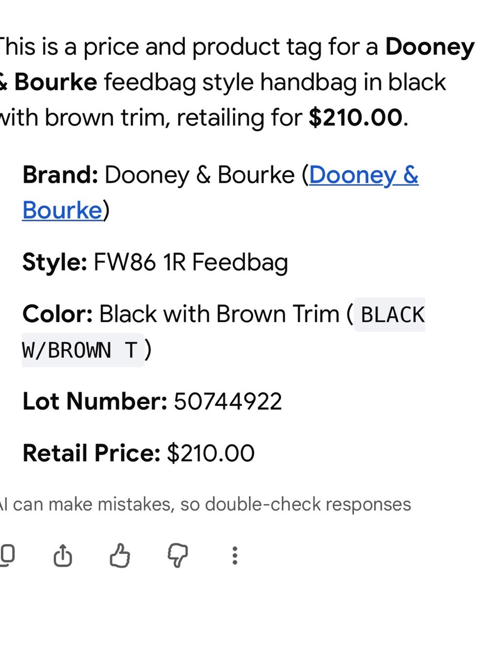 Dooney & Bourke Feedbag - Picture 12 of 12